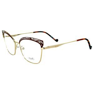 LIU JO LJ2150 Womens Metal Eyeglass Frame 714 Gold Mauve  54-16